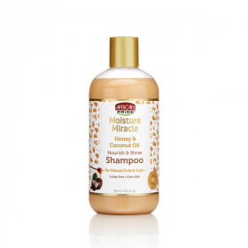 African Pride Moisture Miracle Honey&Coconut Oil Nourish & Shampoo 12oz African Pride Moisture Miracle Honey&Coconut Oil Nourish & Shampoo 12oz